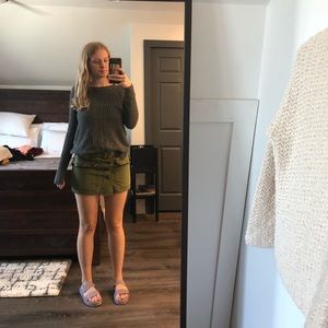 Grey Cable-knit Sweater